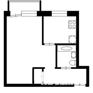 1-к квартира, на длительный срок, 34м2, 3/5 этаж