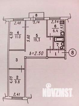 4-к квартира, на длительный срок, 58м2, 2/5 этаж