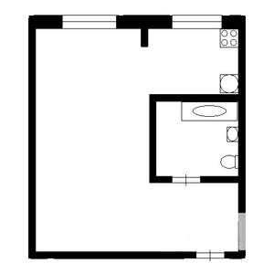 1-к квартира, на длительный срок, 25м2, 3/5 этаж
