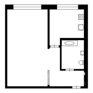 1-к квартира, на длительный срок, 35м2, 3/5 этаж