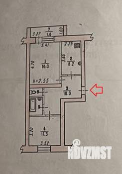 2-к квартира, на длительный срок, 50м2, 3/5 этаж