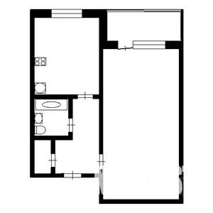 1-к квартира, на длительный срок, 29м2, 3/9 этаж