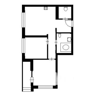2-к квартира, на длительный срок, 44м2, 2/5 этаж