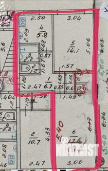 2-к квартира, на длительный срок, 44м2, 1/5 этаж