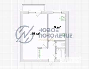 1-к квартира, на длительный срок, 38м2, 4/10 этаж