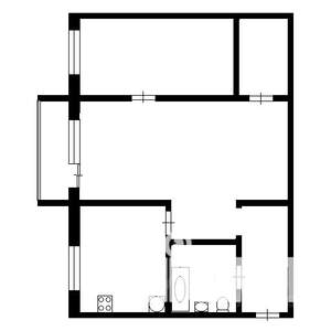 2-к квартира, на длительный срок, 46м2, 3/5 этаж