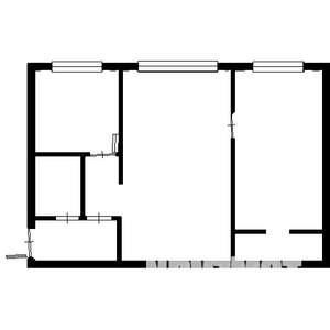 2-к квартира, на длительный срок, 47м2, 2/5 этаж