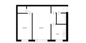 2-к квартира, на длительный срок, 44м2, 3/5 этаж
