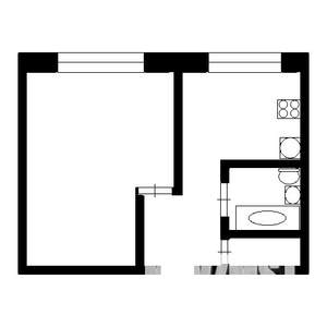 1-к квартира, на длительный срок, 36м2, 2/5 этаж