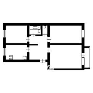 3-к квартира, на длительный срок, 57м2, 4/5 этаж