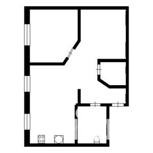 2-к квартира, на длительный срок, 40м2, 3/9 этаж