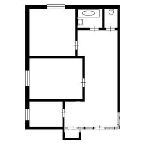 2-к квартира, на длительный срок, 52м2, 4/9 этаж