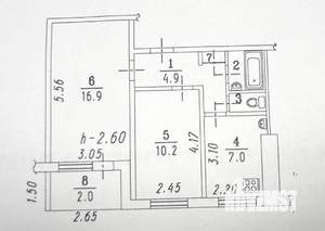 2-к квартира, на длительный срок, 45м2, 8/9 этаж