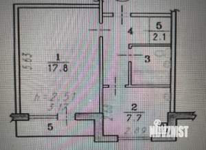 1-к квартира, на длительный срок, 37м2, 2/5 этаж
