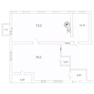Студия квартира, вторичка, 220м2, 9/10 этаж