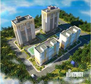 2-к квартира, строящийся дом, 50м2, 12/16 этаж