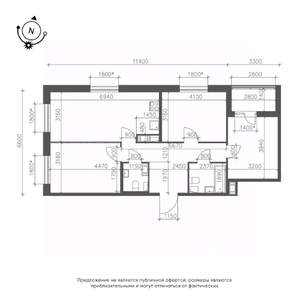 3-к квартира, вторичка, 83м2, 8/9 этаж