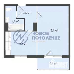 1-к квартира, вторичка, 37м2, 9/10 этаж