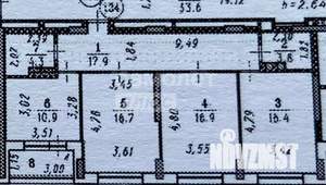 3-к квартира, вторичка, 87м2, 16/21 этаж