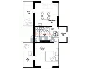 1-к квартира, строящийся дом, 60м2, 1/16 этаж