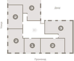 3-к квартира, вторичка, 84м2, 8/9 этаж