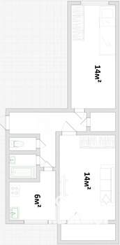 2-к квартира, вторичка, 45м2, 5/5 этаж