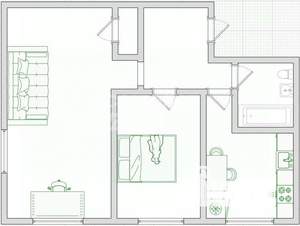 2-к квартира, вторичка, 41м2, 1/5 этаж