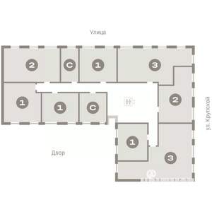 3-к квартира, вторичка, 87м2, 6/9 этаж