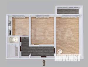 2-к квартира, вторичка, 56м2, 2/10 этаж