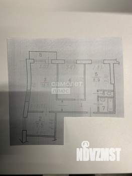 3-к квартира, вторичка, 57м2, 7/9 этаж