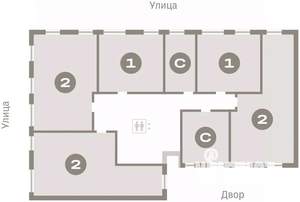1-к квартира, вторичка, 42м2, 5/8 этаж