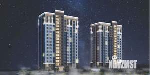 3-к квартира, строящийся дом, 69м2, 6/16 этаж