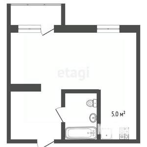 Студия квартира, вторичка, 37м2, 10/10 этаж