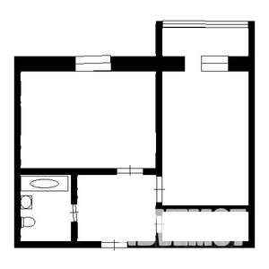 1-к квартира, вторичка, 27м2, 4/4 этаж