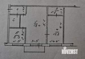 2-к квартира, вторичка, 45м2, 2/5 этаж