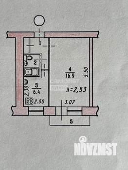 1-к квартира, вторичка, 30м2, 4/5 этаж