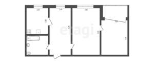 3-к квартира, вторичка, 58м2, 6/9 этаж