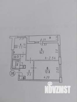 2-к квартира, вторичка, 48м2, 3/12 этаж