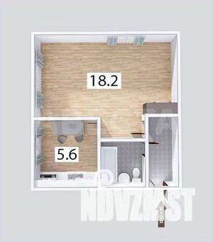 1-к квартира, вторичка, 30м2, 5/5 этаж