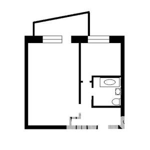 1-к квартира, вторичка, 36м2, 2/9 этаж