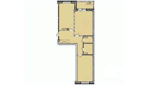Студия квартира, вторичка, 64м2, 6/10 этаж