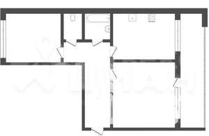 2-к квартира, вторичка, 47м2, 8/9 этаж