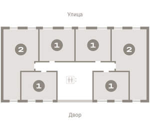 2-к квартира, вторичка, 67м2, 2/9 этаж