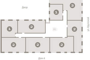 3-к квартира, вторичка, 67м2, 9/9 этаж