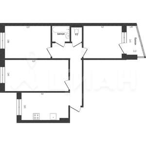 3-к квартира, вторичка, 66м2, 6/10 этаж
