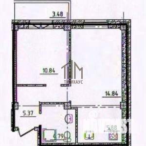 2-к квартира, вторичка, 44м2, 14/16 этаж