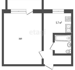 1-к квартира, вторичка, 29м2, 4/5 этаж