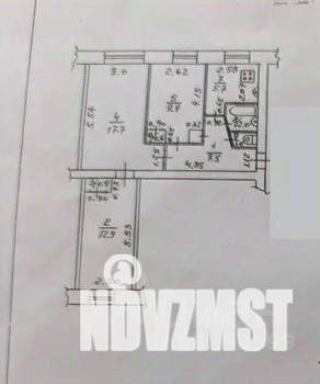 3-к квартира, вторичка, 58м2, 1/5 этаж