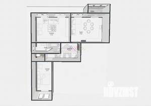 3-к квартира, вторичка, 83м2, 1/11 этаж