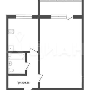 1-к квартира, вторичка, 22м2, 5/5 этаж